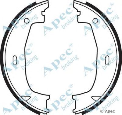 APEC BRAKING shu622 -  Комплект тормозных колодок